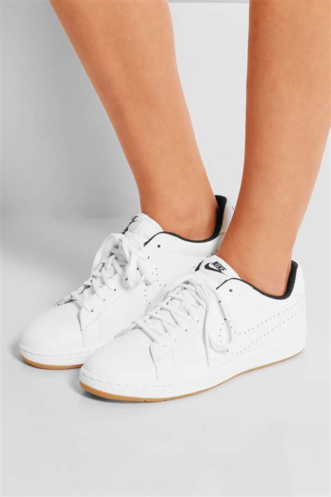 Nike white leather sneakers